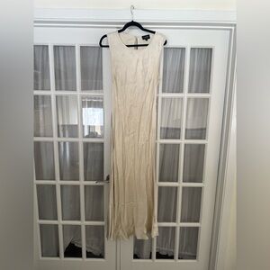 Jcrew Collection Cream Sleeveless Slip Dress